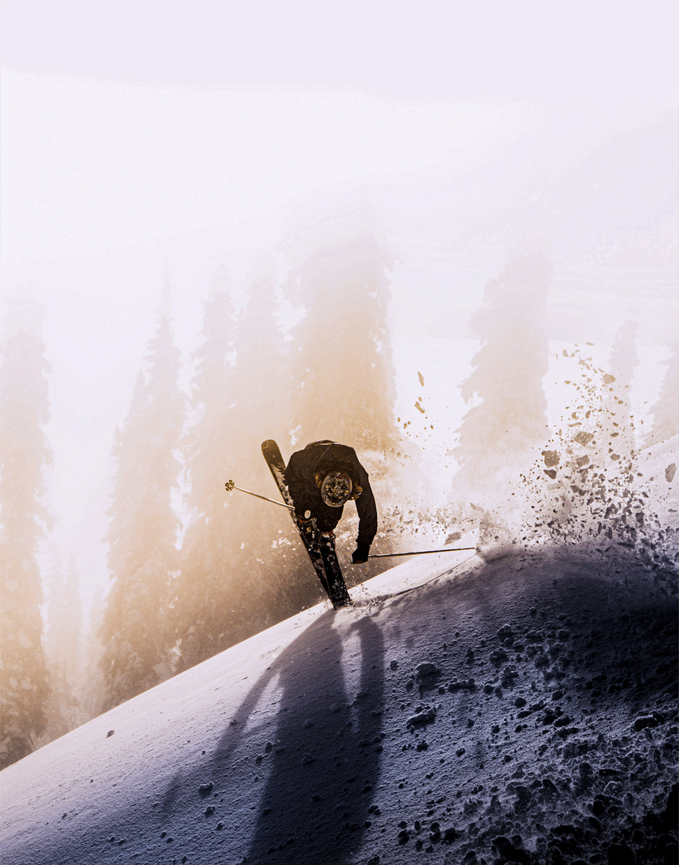 Skier Jeremy Harvey Goldie in Red Mountain, BC