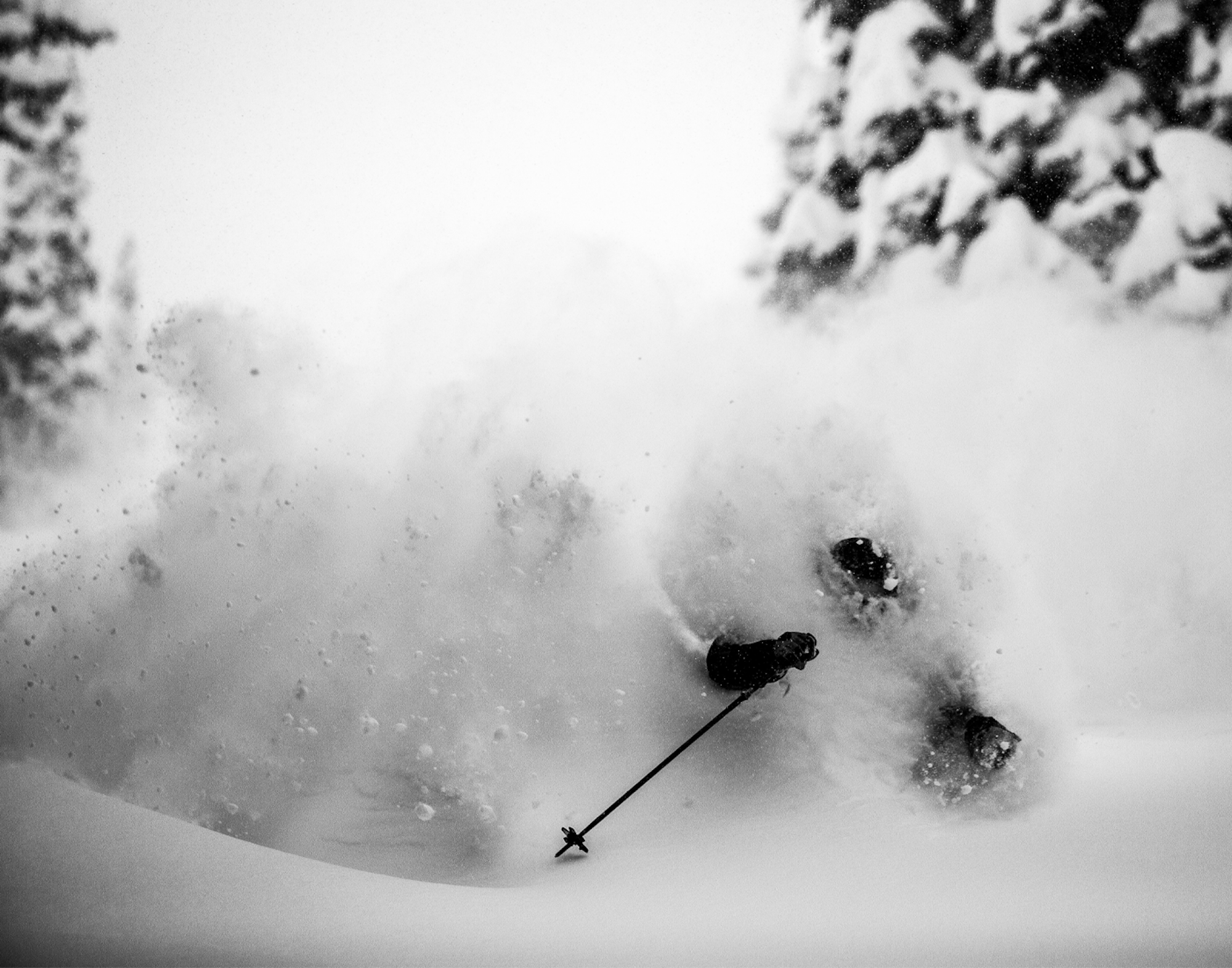 Skier Jonnie Merrill in Alta, UT