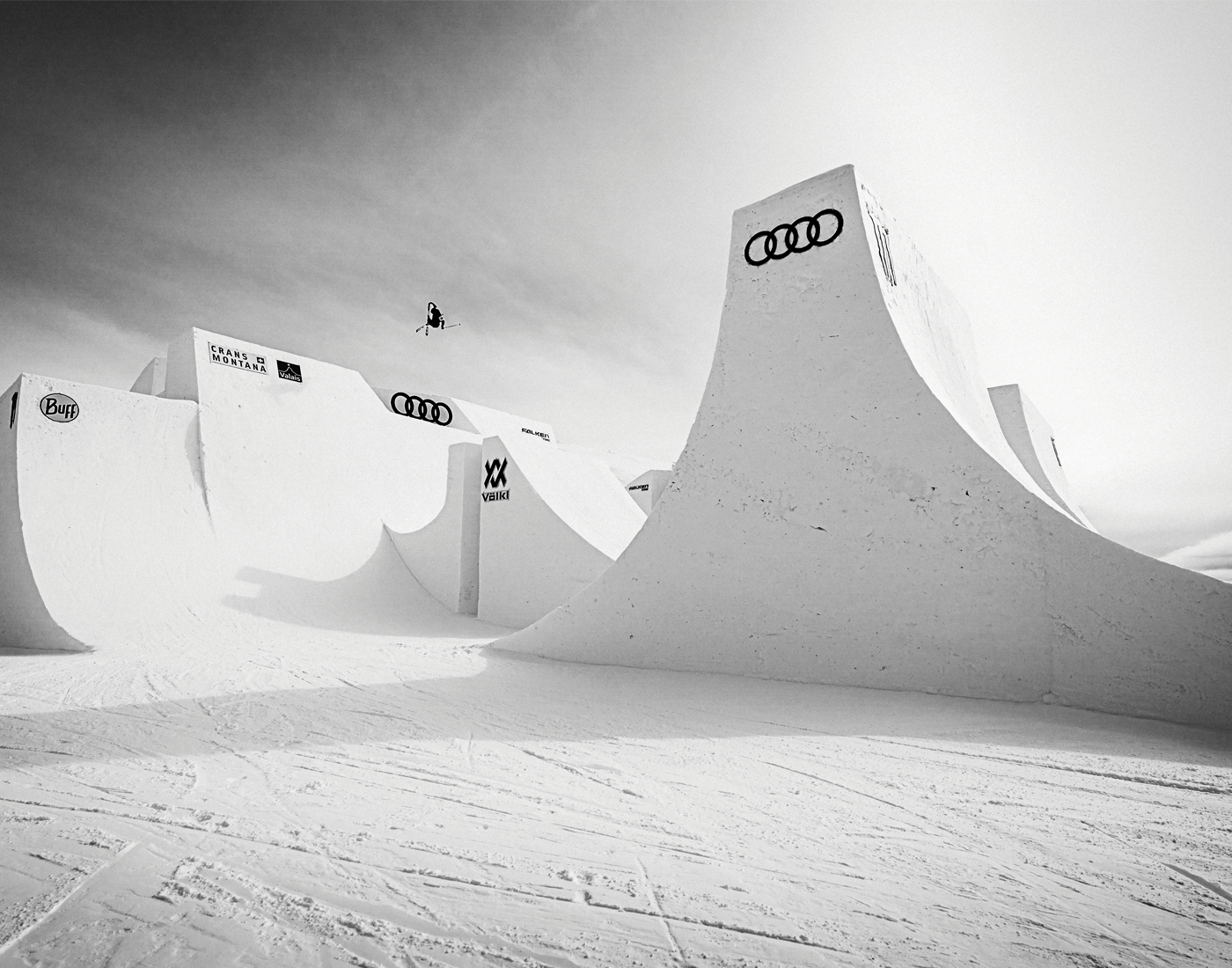 Skier Finn Bilous in Crans-Montana, CHE