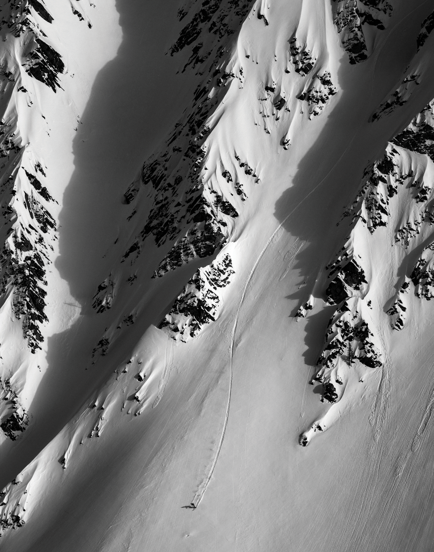 Skier Yu Sasaki in Revelstoke, BC