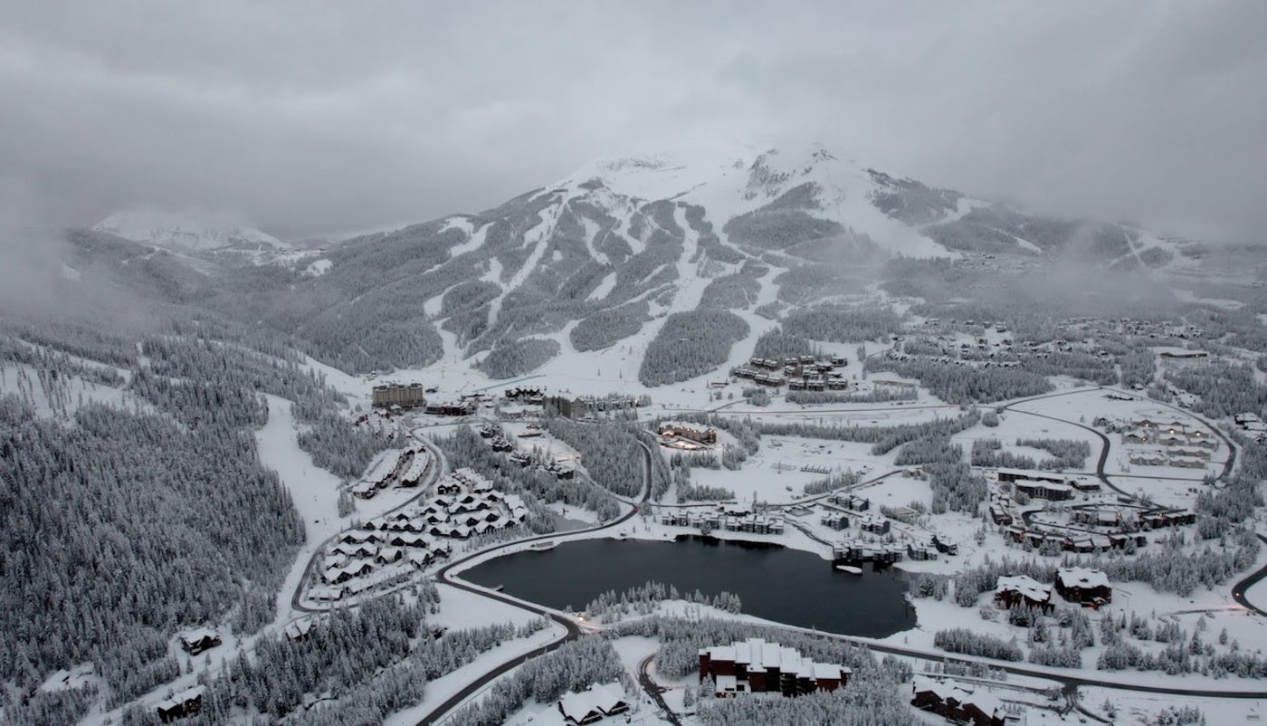 Birds Eye view of big sky ski resort