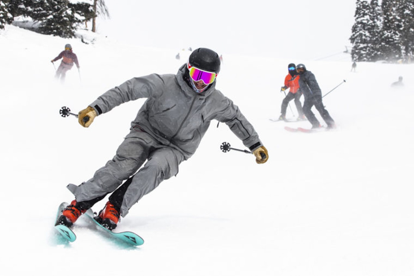 Skiers at Jackson Hole Mountain Resort