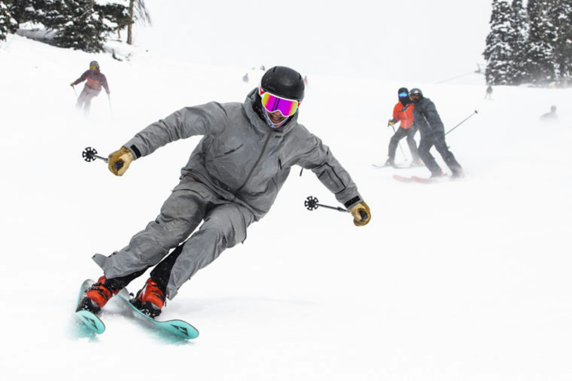 Skiers at Jackson Hole Mountain Resort