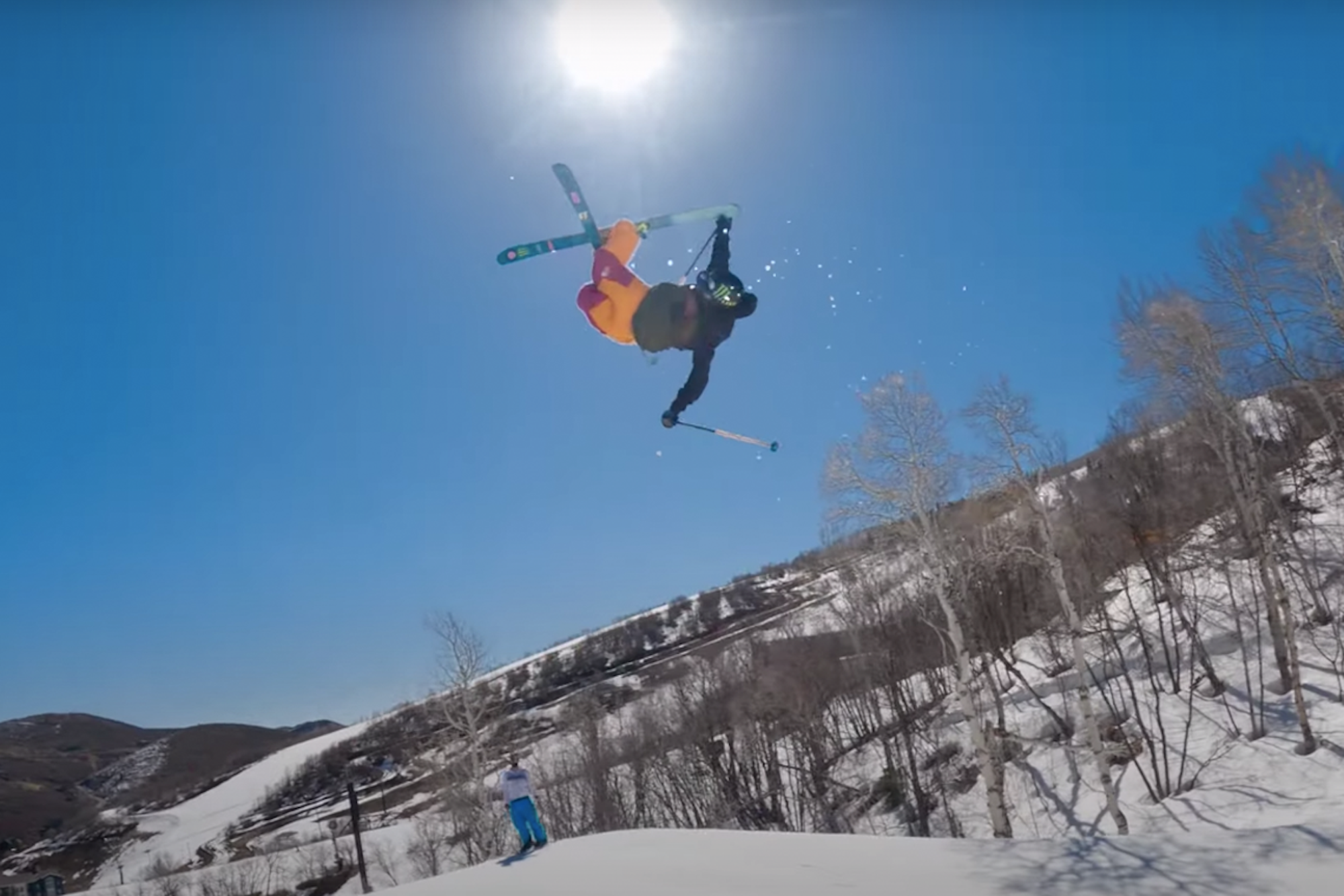 Tom Wallisch is in vintage form as he rips through spring time hot laps in Park City