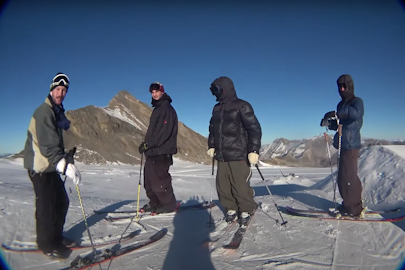 The Buldoz crew unleashes mayhem at Switzerland's Glacier 3000 Ravach Park