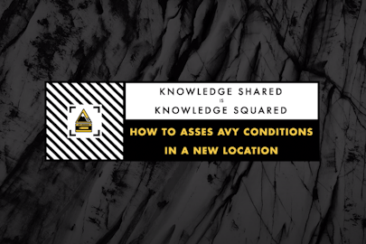 Assessing avalanche danger with the experienced team at Armada Skis