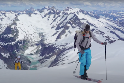 Why bike 1,033 miles to climb and ski three peaks? Ask Cody Townsend and Michelle Parker