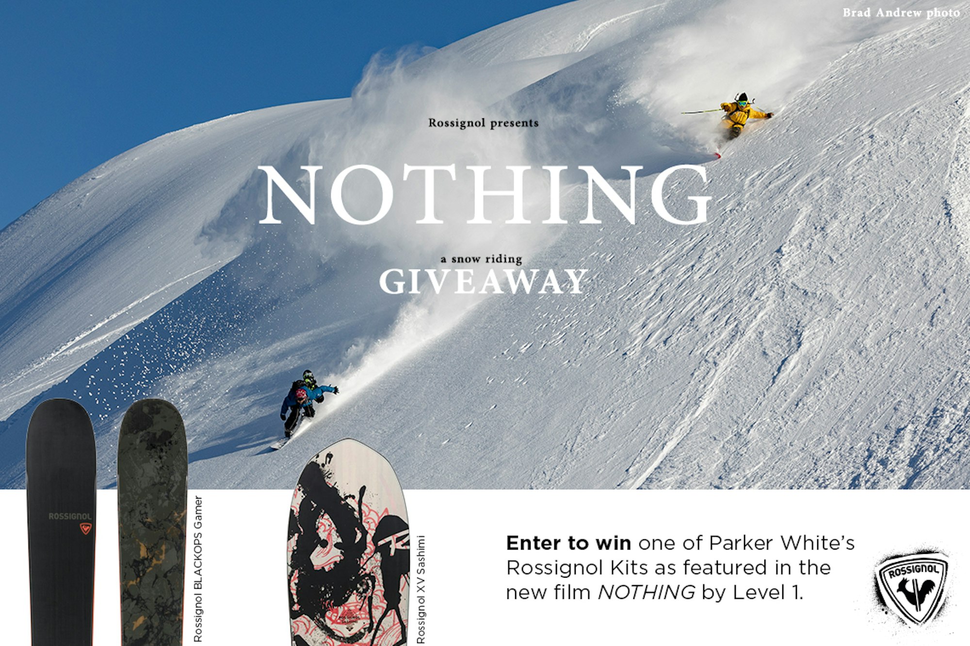 [Giveaway] Win a Rossignol snow riding setup as seen in Parker White's NOTHING