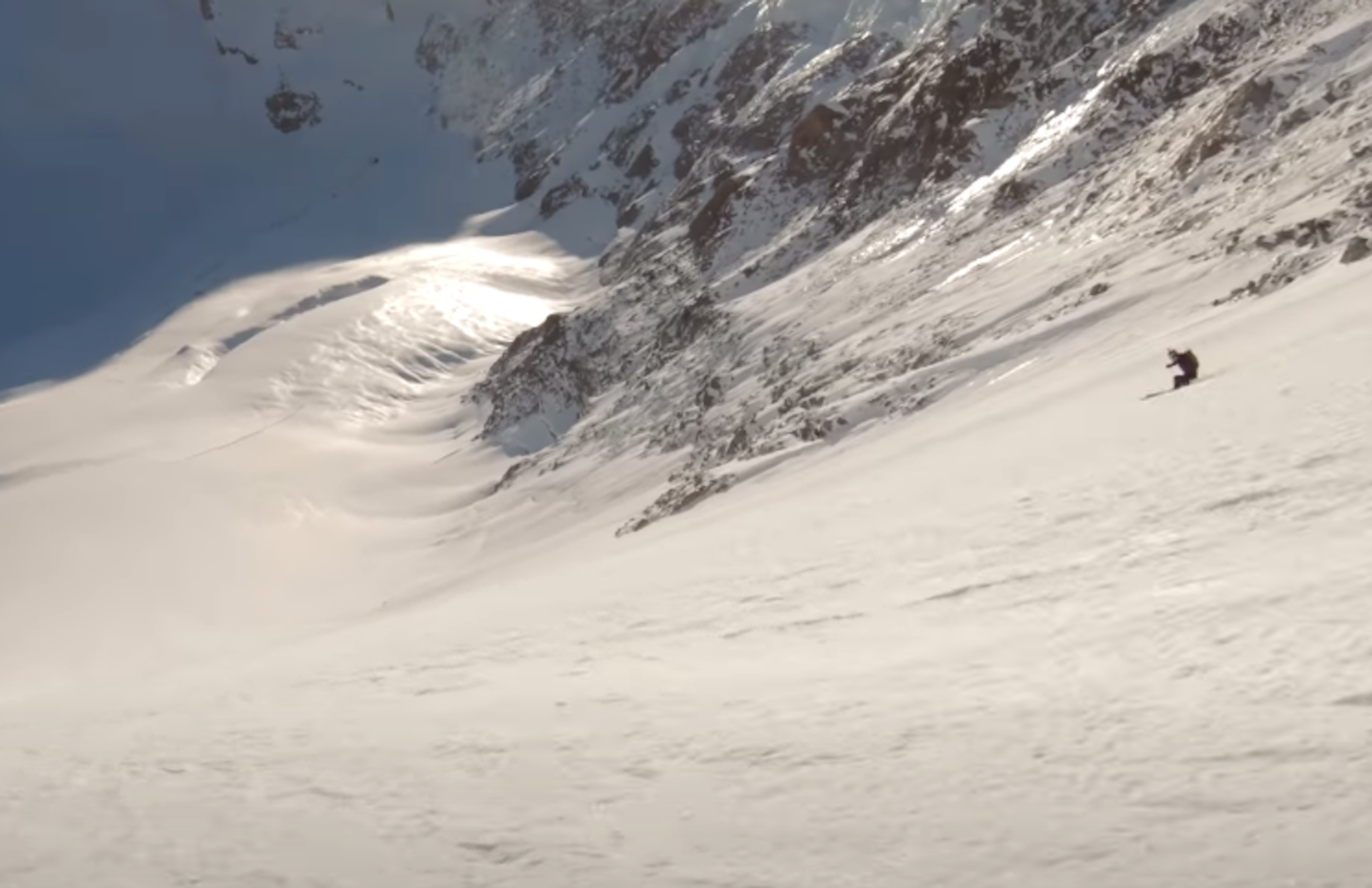 [POV] Andrew Pollard in the Swiss Alps on the "steepest sh*t" he's ever skied