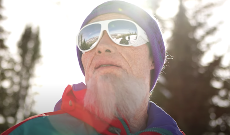 [VIDEO] Alex Ferreira pranks locals at Aspen by dressing up as an old guy