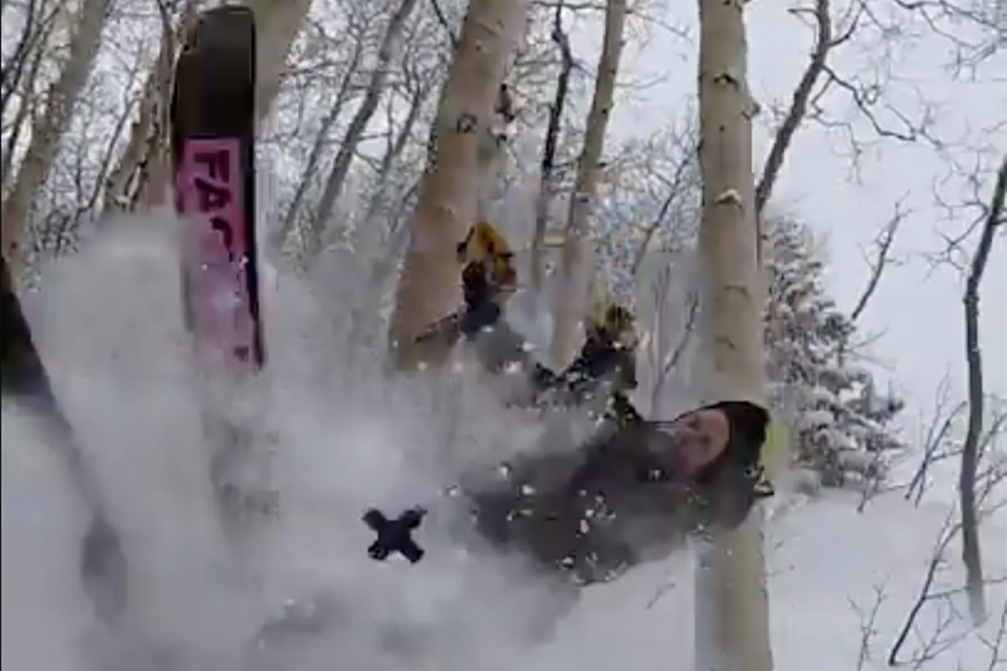 The biggest crash from FREESKIERFEST 2020