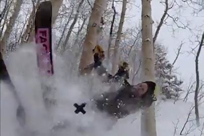 The biggest crash from FREESKIERFEST 2020