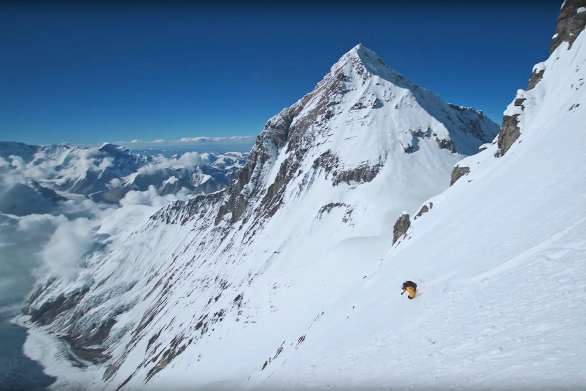 Don't forget to breathe as you watch the gripping account of Hilaree Nelson and Jim Morrison's historic ski descent of Lhotse