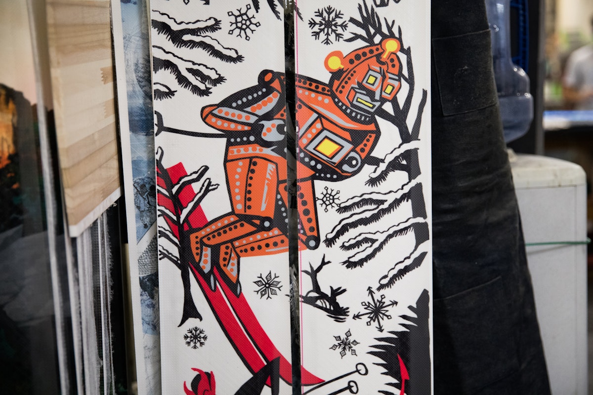 Here's the inside scoop on the limited-edition Icelantic X Jim Pollock collaboration ski