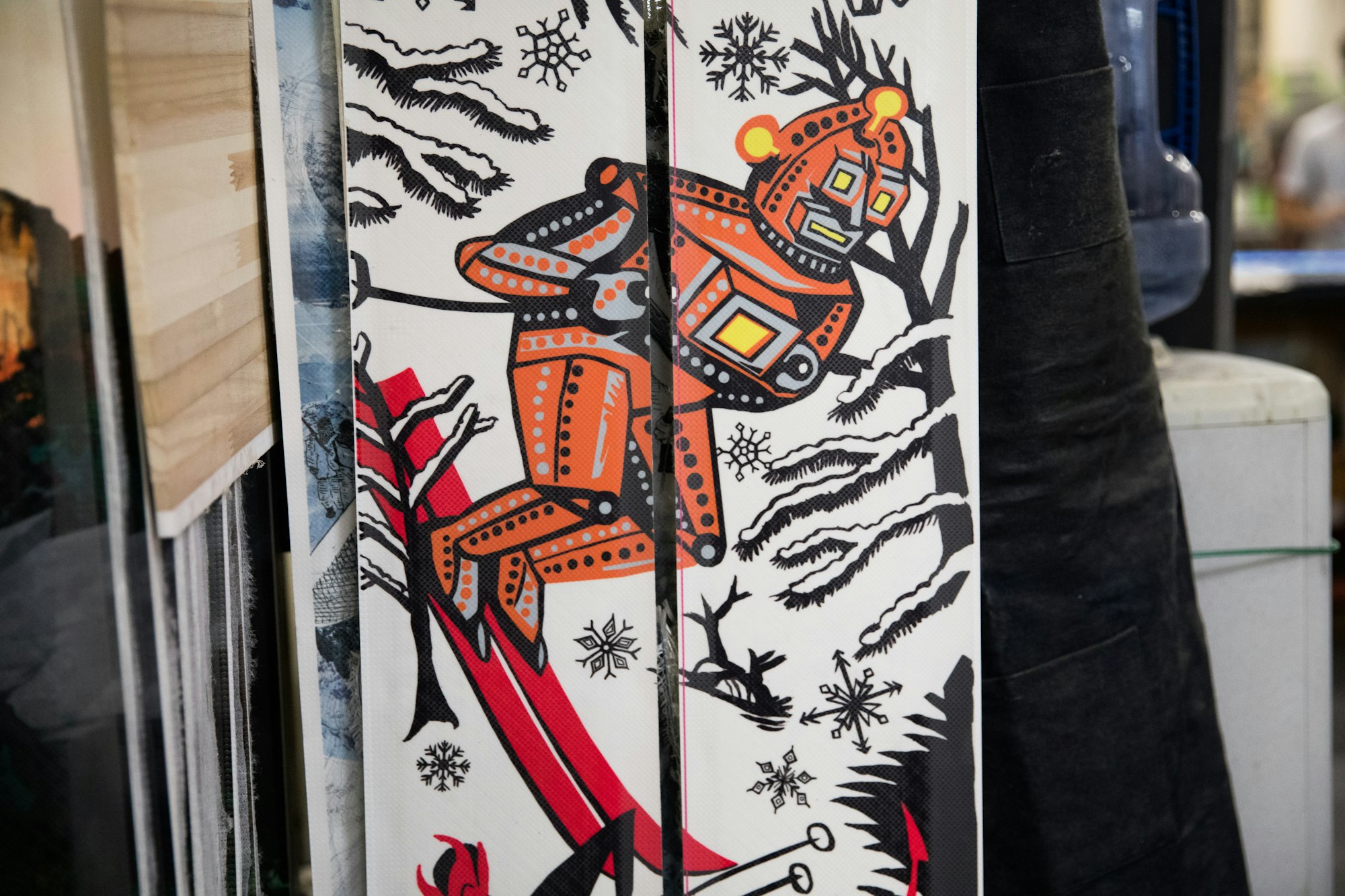 Here's the inside scoop on the limited-edition Icelantic X Jim Pollock collaboration ski