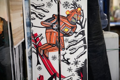 Here's the inside scoop on the limited-edition Icelantic X Jim Pollock collaboration ski