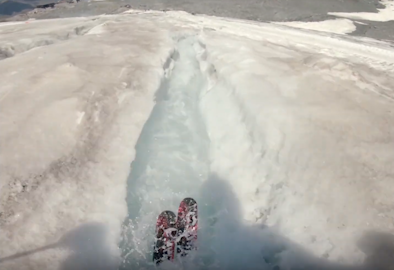 Water skiing on the Matternhorn