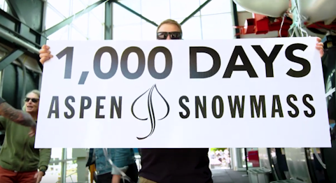 Aspen dishes out its first-ever "1000 Day" pin recognizing FREESKIER ski tester Mikey Wechsler