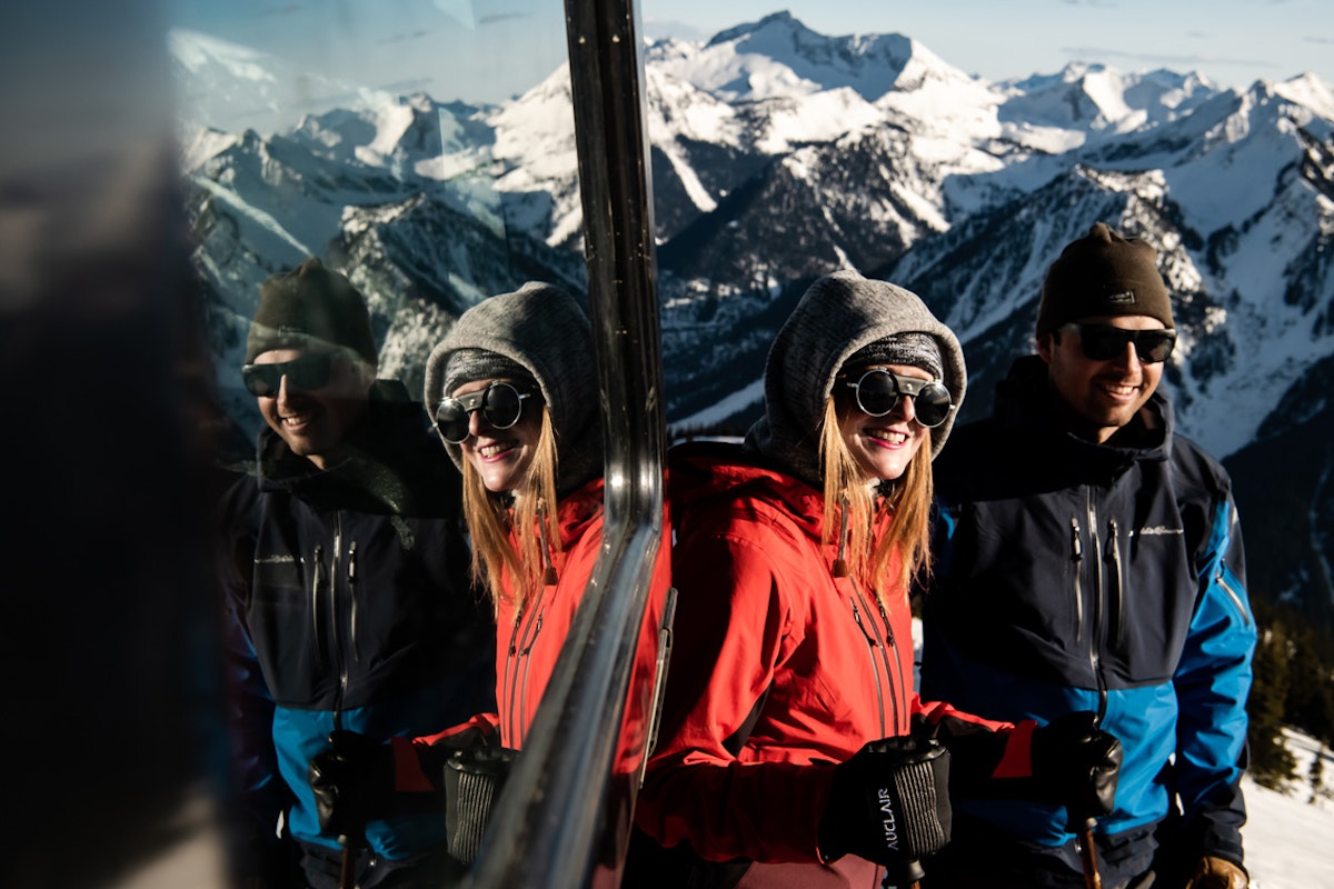 Day Two of FREESKIER Apparel Test is met with bluebird skies and Canadian corn