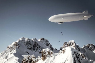 [MUST WATCH] Zeppelin-skiing is the new heli-skiing