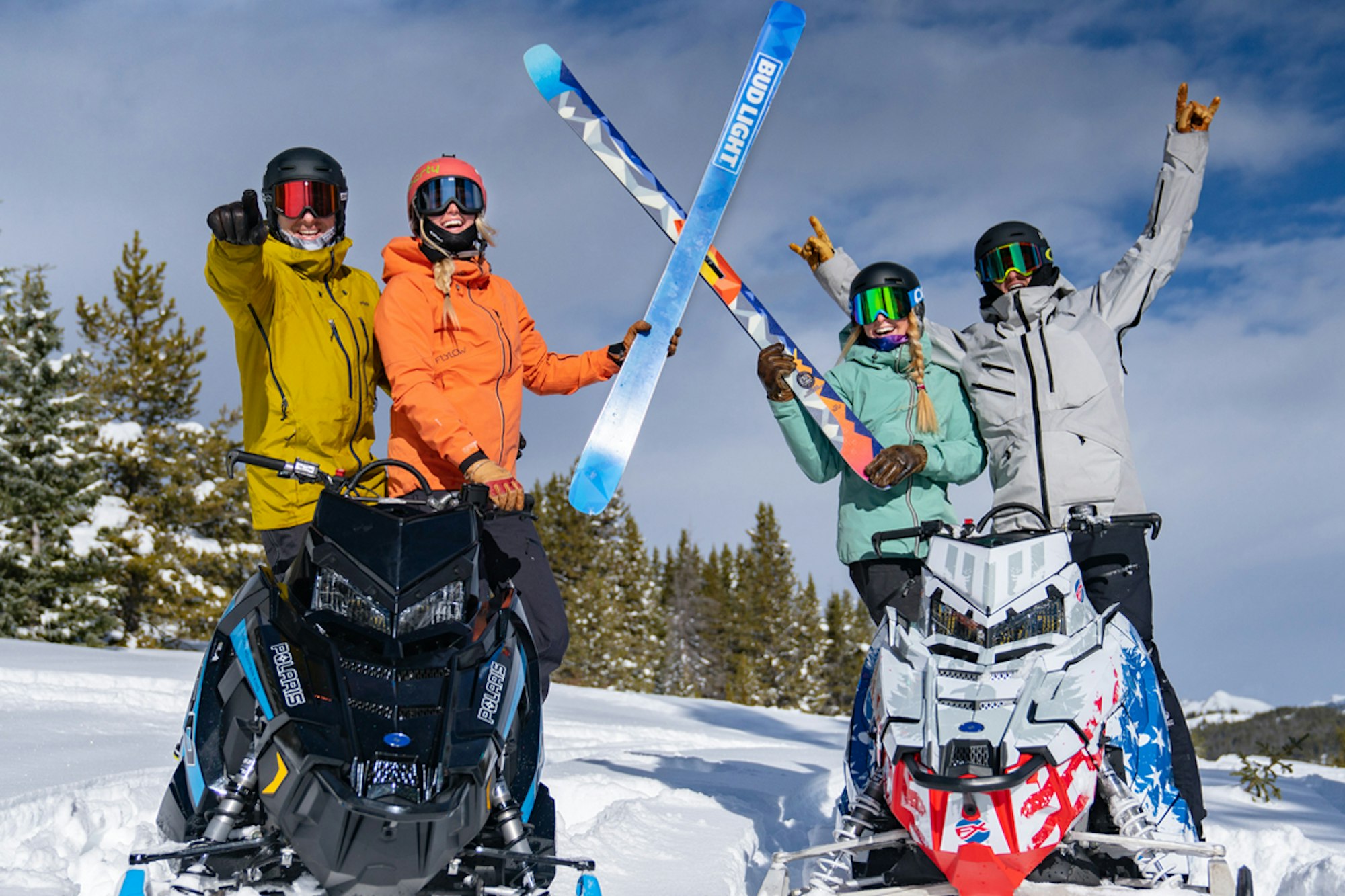 We're teaming up with Bud Light to give away a pair of custom Lib Tech skis!