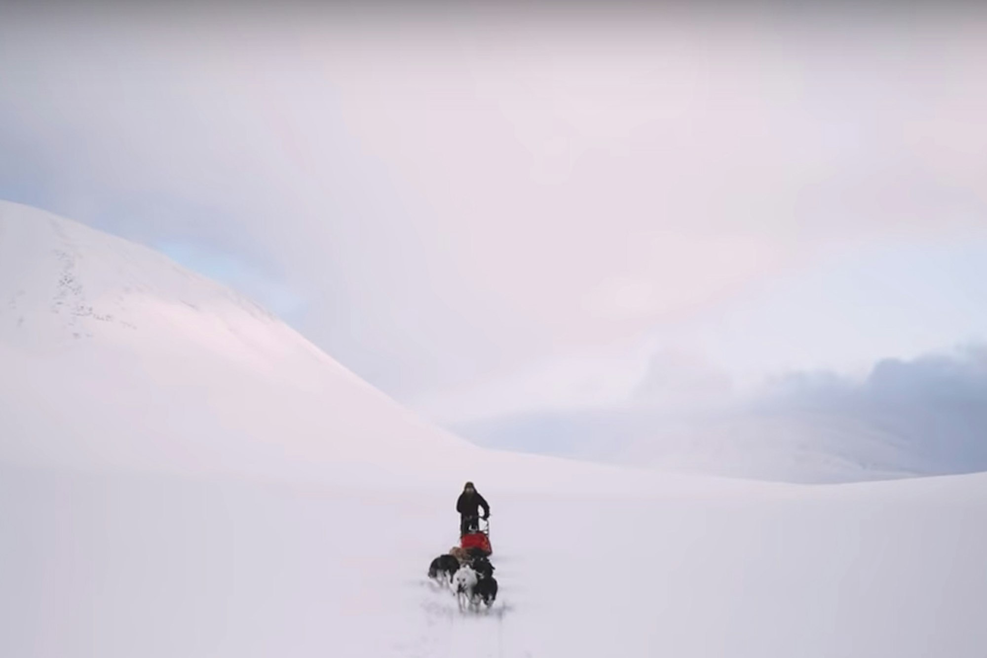 Follow Antte Lauhamaa as he searches for Sweden's best skiing on his dog sled