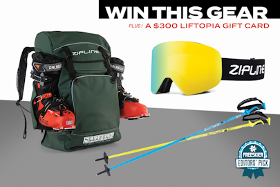 Enter to win lift tickets and a ridiculously awesome gear bundle from Zipline