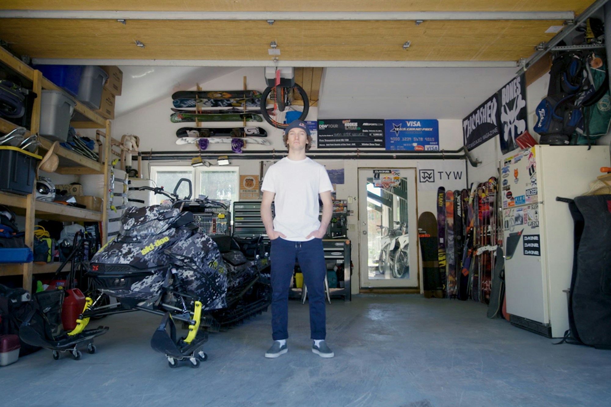 Step inside the garage with Torin Yater-Wallace and Dakine