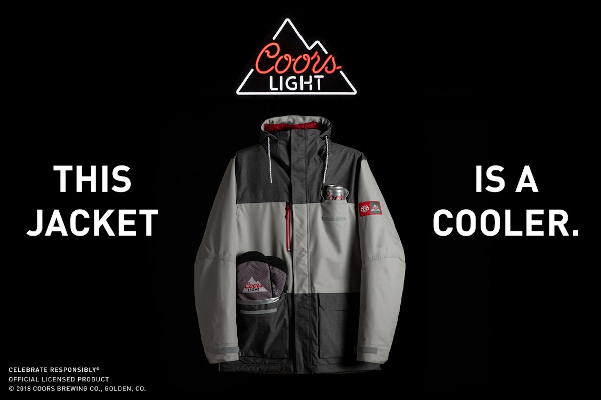 Enter to win a free 686 x Coors Light Sixer Jacket and neon Coors Light sign