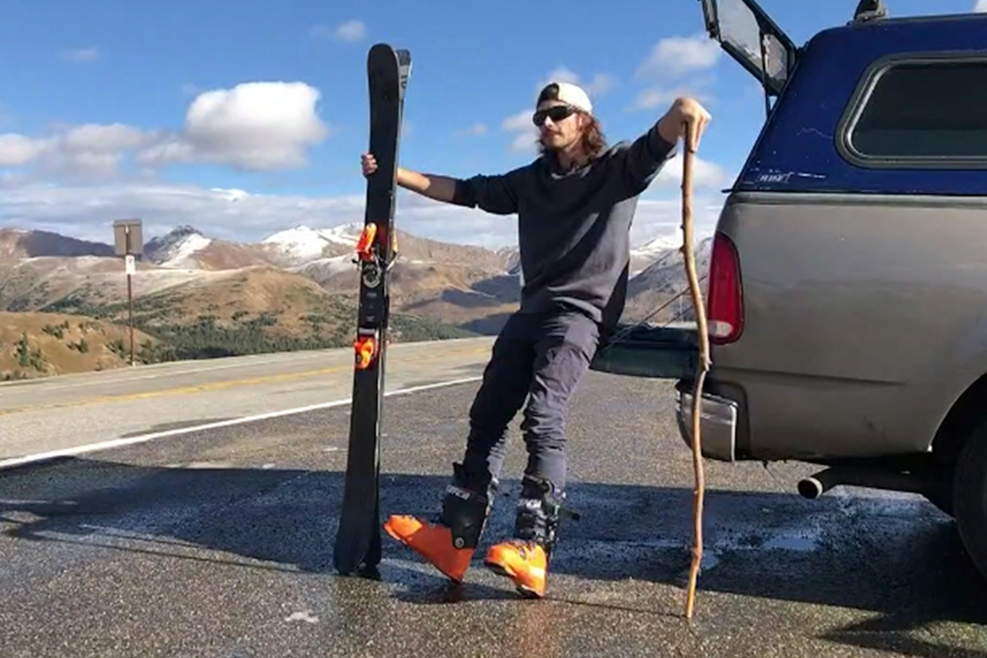 This radical Colorado bro just skied Loveland Pass