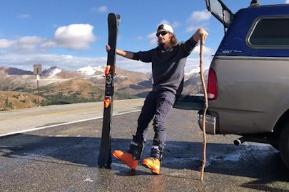 This radical Colorado bro just skied Loveland Pass