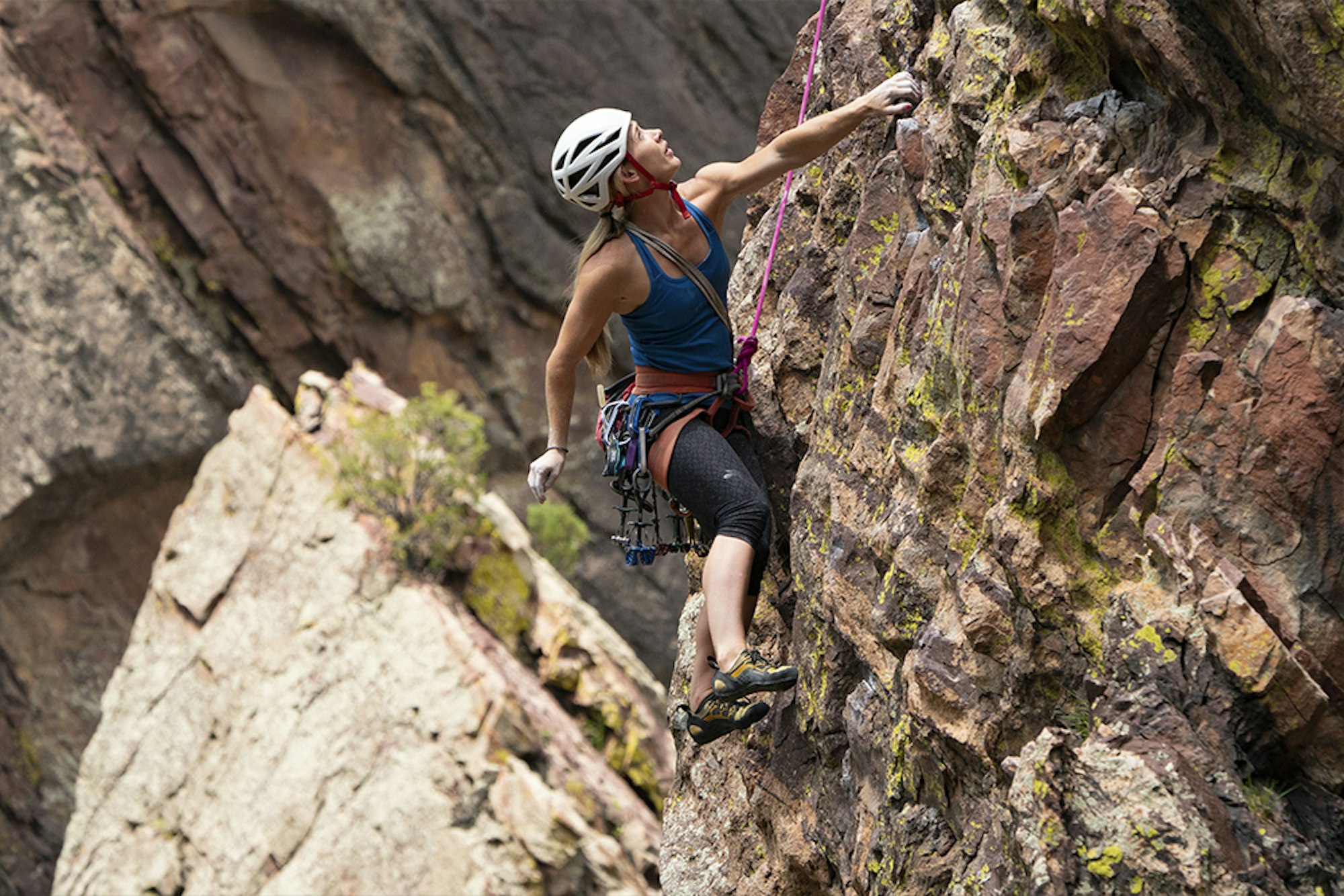Climbing in Eldorado Canyon