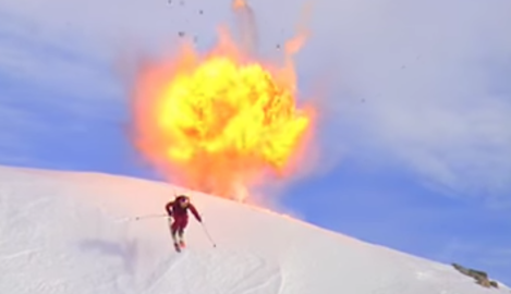 Shane McConkey's "James Bond" segment from Seven Sunny Days never gets old
