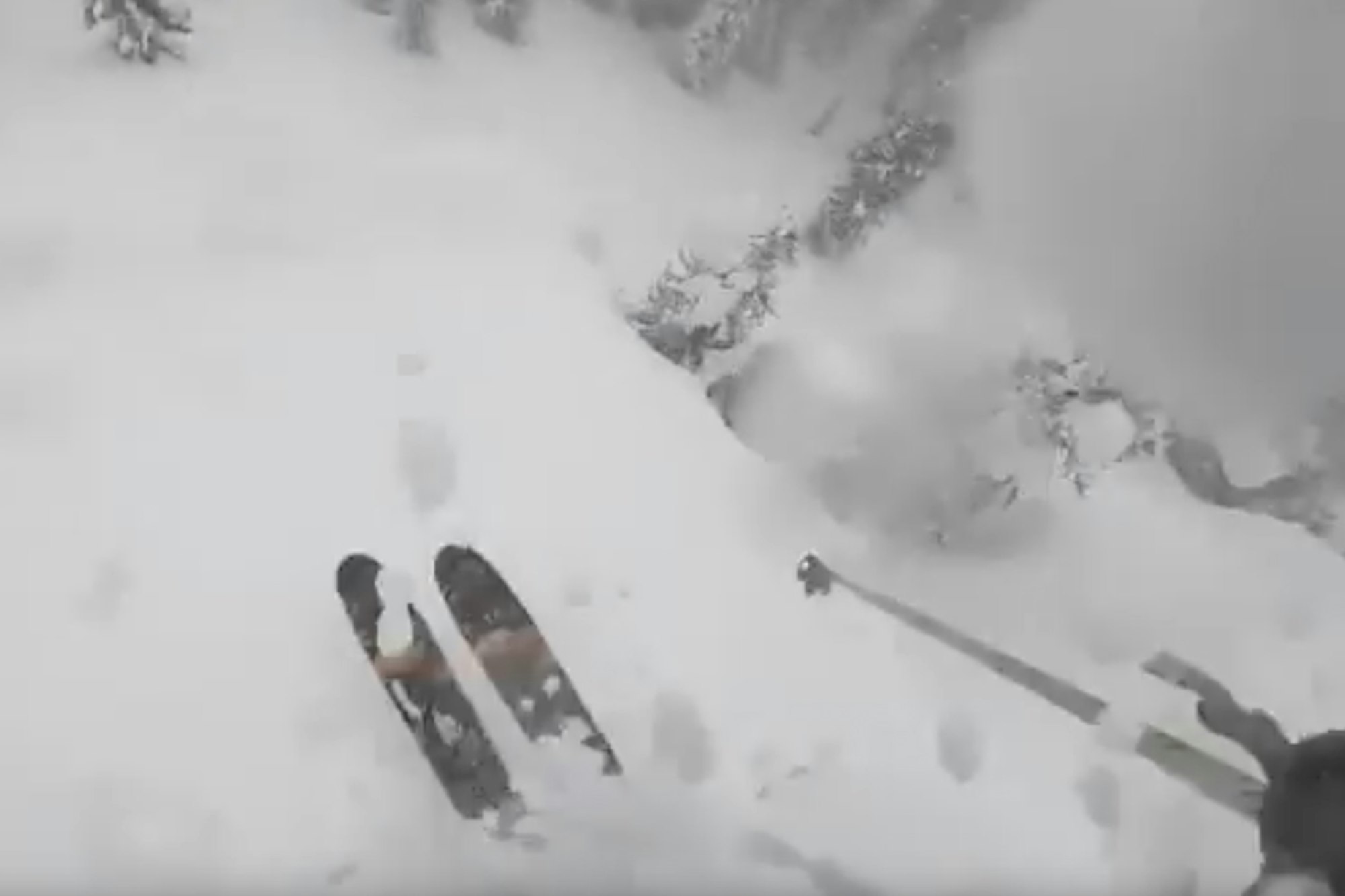 POV skiing with Mike King at Retallack Lodge