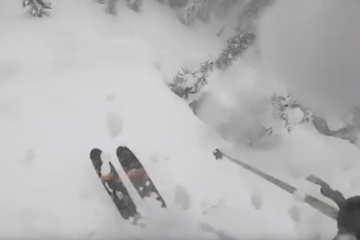 POV skiing with Mike King at Retallack Lodge