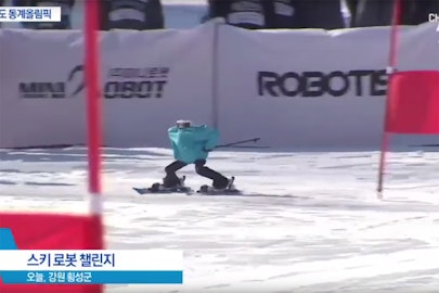 Pyeongchang skiing robots are… not very good skiers