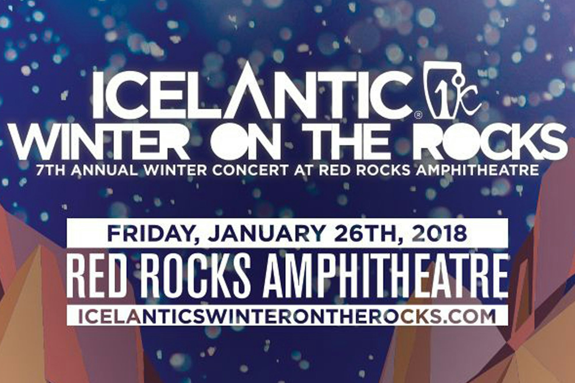 Icelantic announces 2018 "Winter on the Rocks" concert date, artist lineup