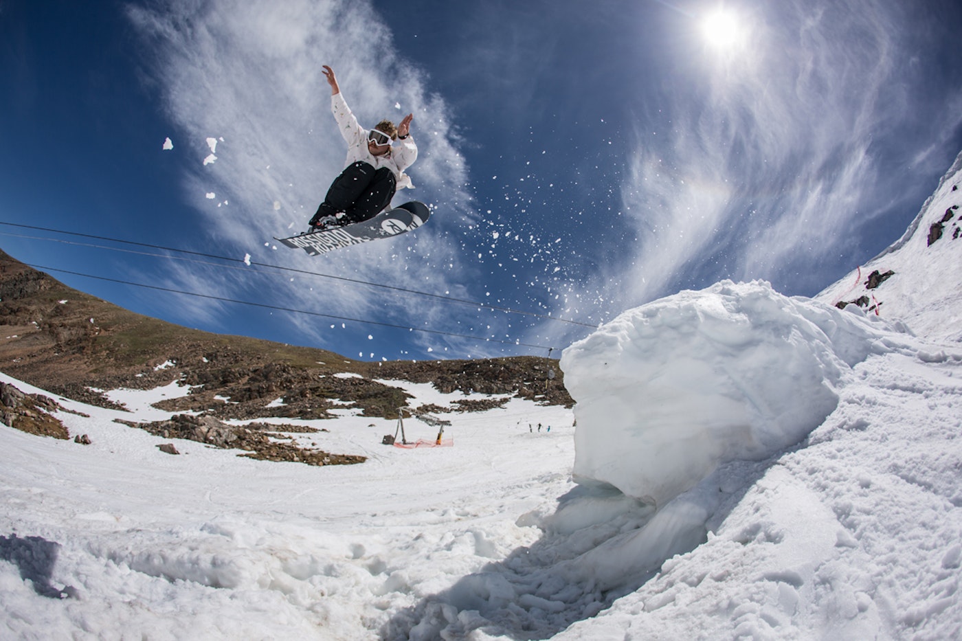 686 athlete Parker White gets sendy at Beartooth Basin. Photo by Erik Hoffman.