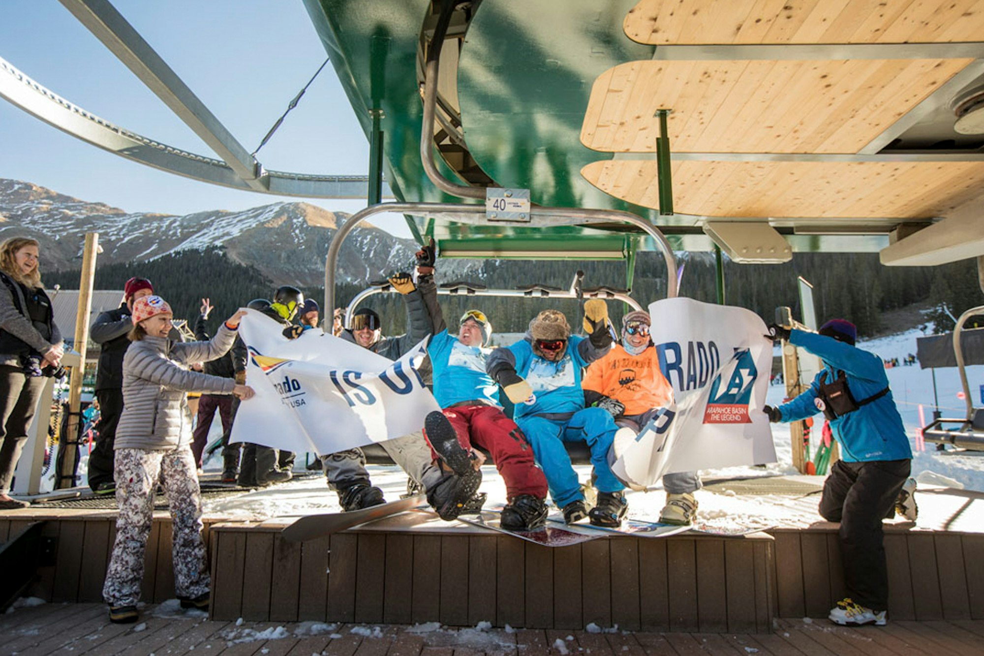 Celebrating the start of the 2017/18 season at Arapahoe Basin