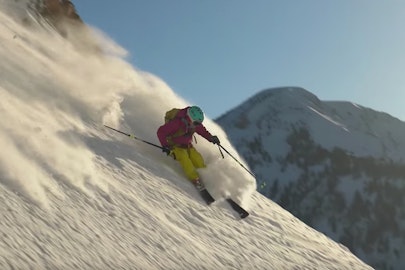 Caroline Gleich becomes first woman to ski all 90 lines in Utah's "Chuting Gallery"