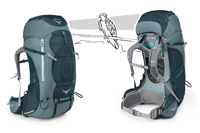 Gear Spotlight: Ariel AG 75 women's backpack, by Osprey