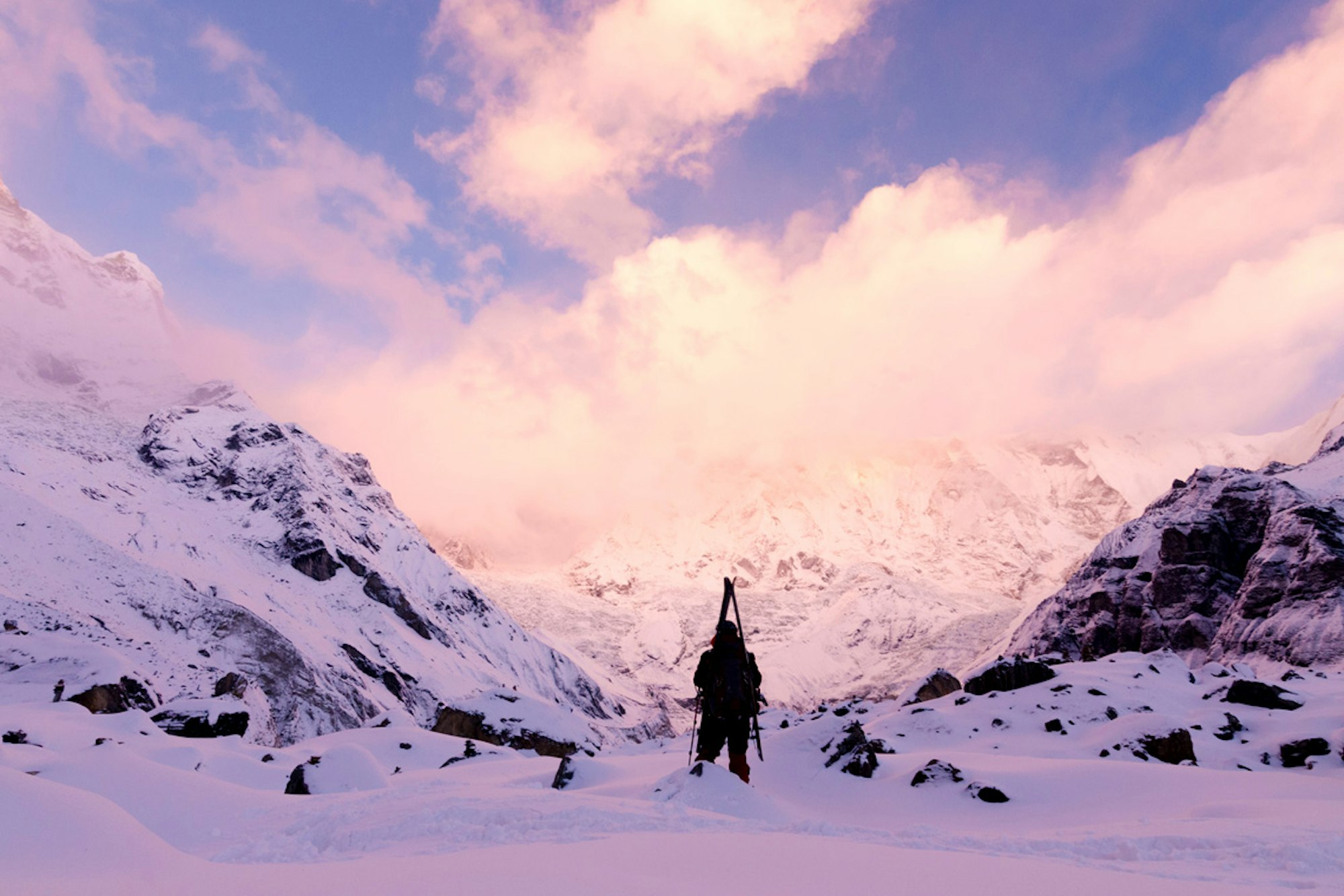 The sport of skiing is growing in the massive Himalaya; this writer went there to investigate