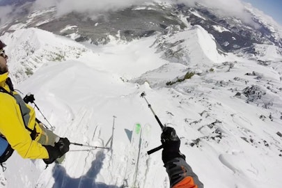 Watch: Skiing the peak seen on every Coors Light, Colorado's Wilson Peak