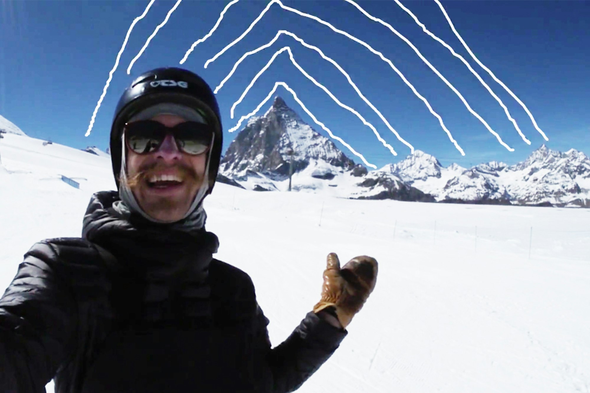 Top-to-bottom euphoria in this pleasant new video from Zermatt, Switzerland