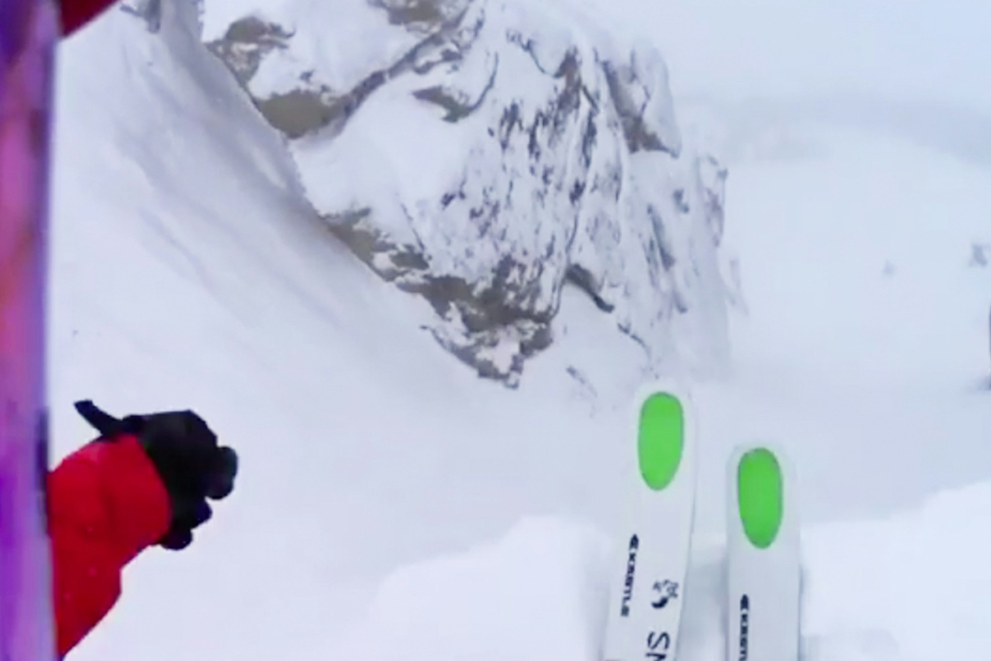 Griffin Post takes flight into Corbet's Couloir