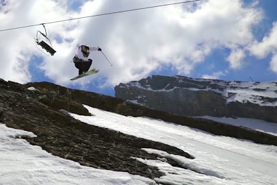 One glorious run at La Clusaz, France