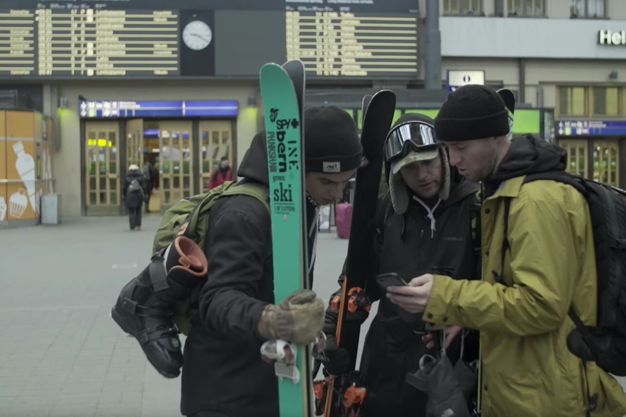 Skiing Sweden and Finland solely via public transportation, featuring Tom Wallisch and friends