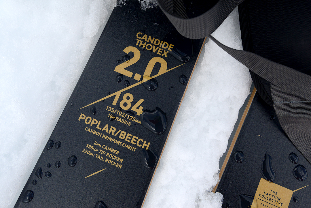 新品・未使用FACTION Candide Thovex 2.0 172cm Faction Candide Thovex 2.0 All-Mountain Skis: Good for