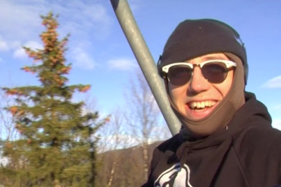 You've never seen someone ski quite like Pär "Peyben" Hägglund