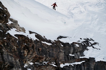 Full-on charge-mode in Zermatt, Switzerland, featuring Sam Allen